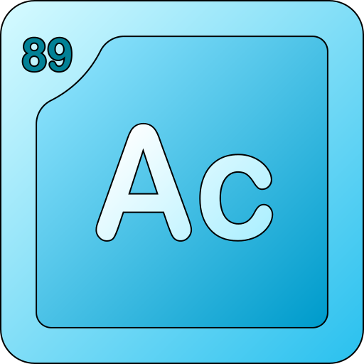actinium Generic gradient lineal-color icoon