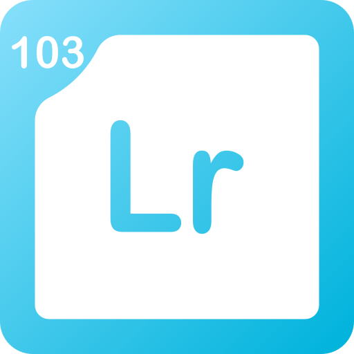 lawrencium Generic gradient fill icon