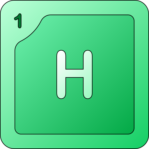 hydrogène Generic gradient lineal-color Icône