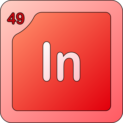 インジウム Generic gradient lineal-color icon