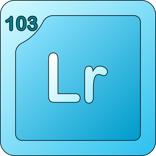 lawrencium Generic gradient lineal-color icon