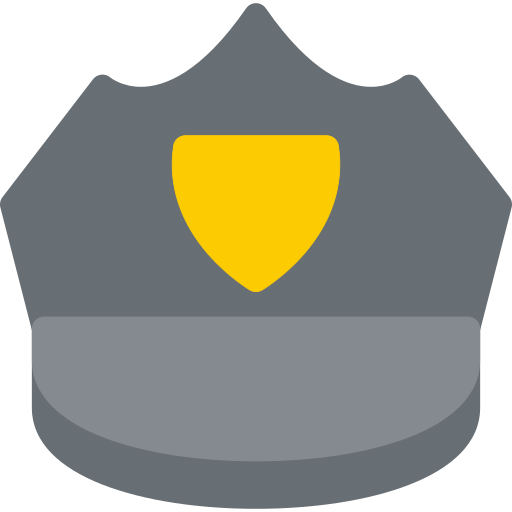 berretto della polizia Generic color fill icona