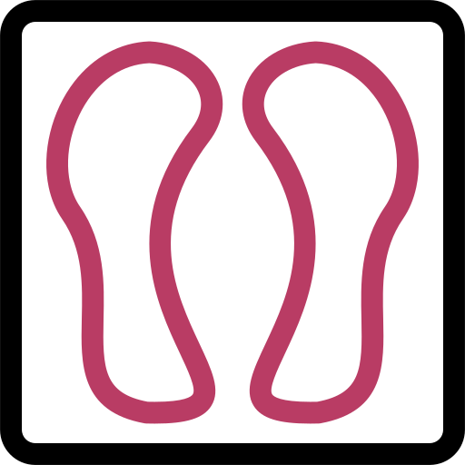 voetafdruk Generic color outline icoon