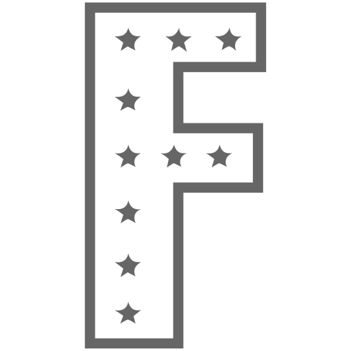 lettera f Generic color outline icona