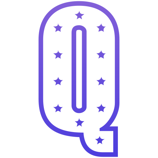 letra q Generic gradient outline icono