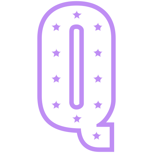 lettera q Generic color outline icona