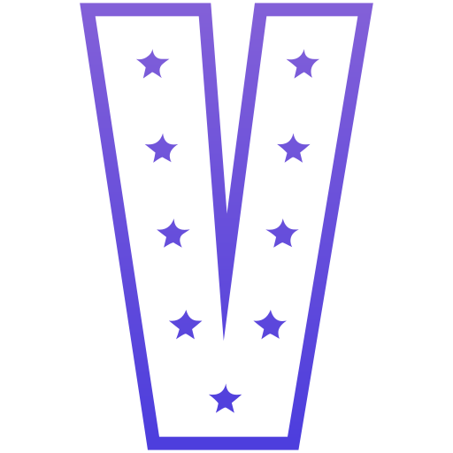 carta v Generic gradient outline Ícone