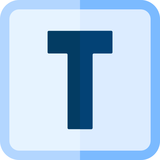 buchstabe t Generic color fill icon