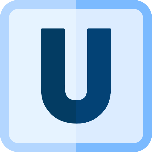 Letter u Generic color fill icon