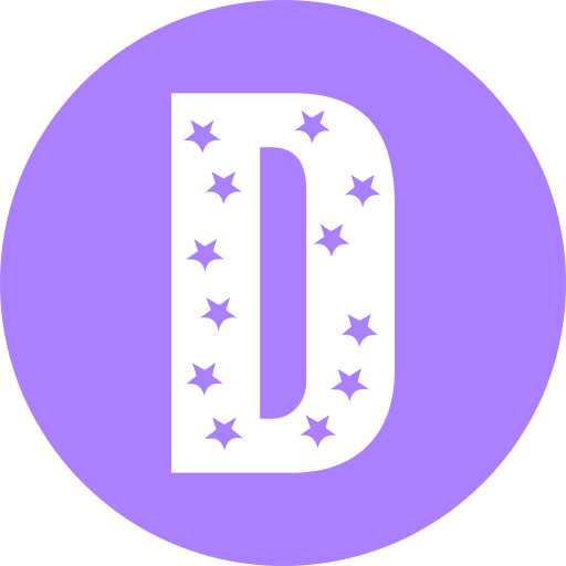 Letter d Generic color fill icon