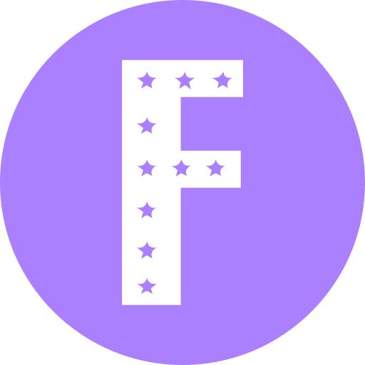 buchstabe f Generic color fill icon