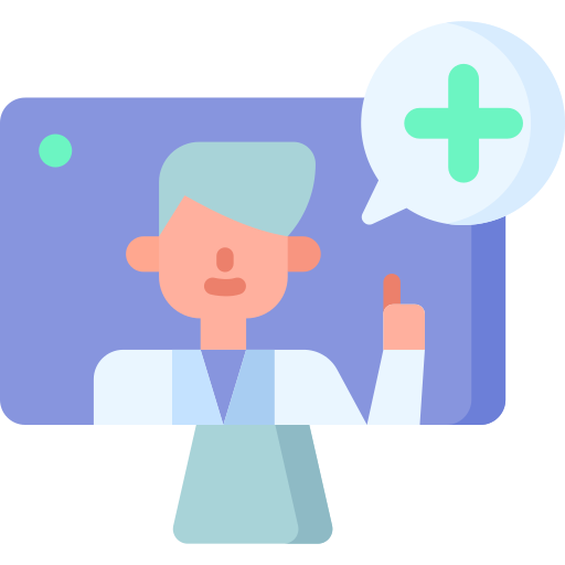Virtual doctor Special Flat icon