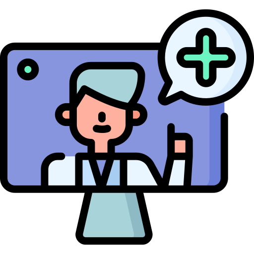 Virtual doctor Special Lineal color icon