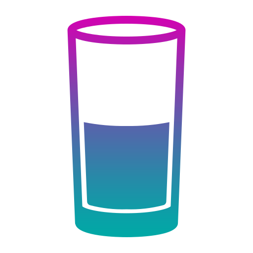 Стакан для питья Generic gradient fill иконка