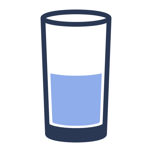 Drinking glass Generic color fill icon