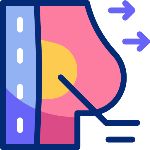 brustimplantate Basic Accent Lineal Color icon