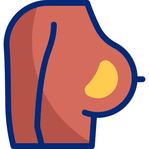 Breast implant Basic Accent Lineal Color icon
