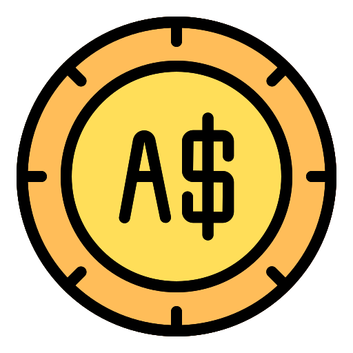 Australian dollar Generic color lineal-color icon