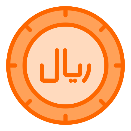 pièce de monnaie en riyal saoudien Generic color lineal-color Icône