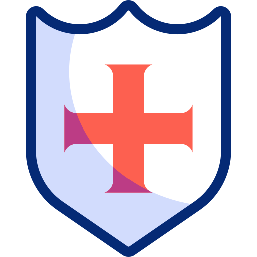 テンプル騎士団の十字架 Basic Accent Lineal Color icon