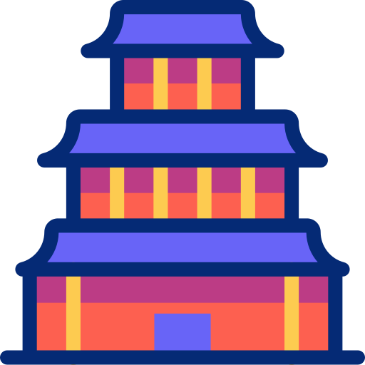 pagoda Basic Accent Lineal Color ikona