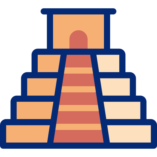 피라미드 Basic Accent Lineal Color icon