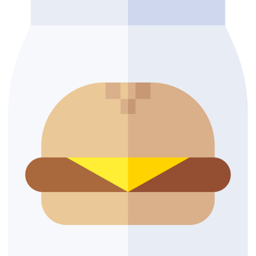 バーガー Basic Straight Flat icon