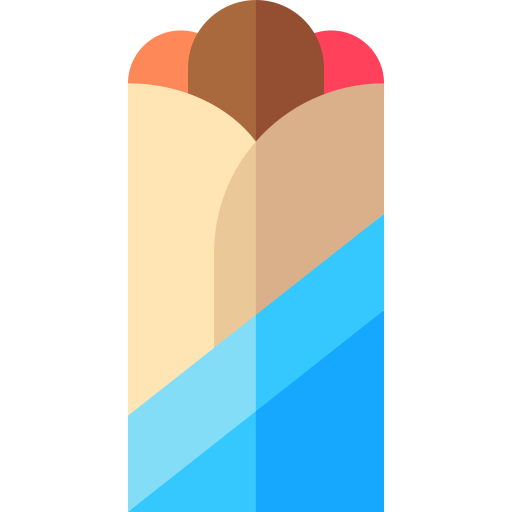 シャワルマ Basic Straight Flat icon