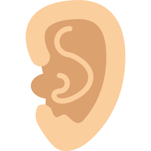 Ear Basic Miscellany Flat icon