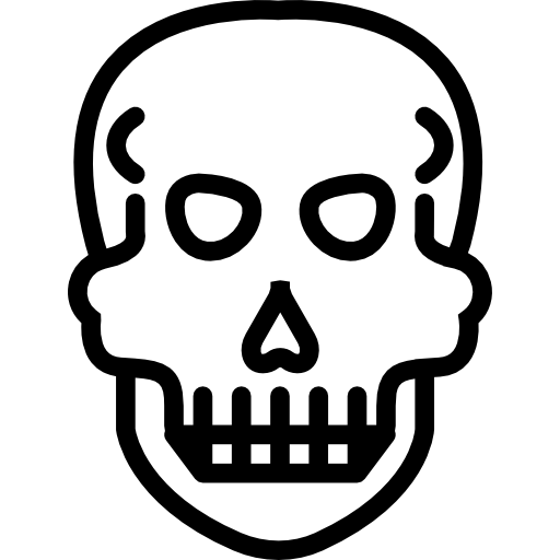 cráneo Basic Miscellany Lineal icono