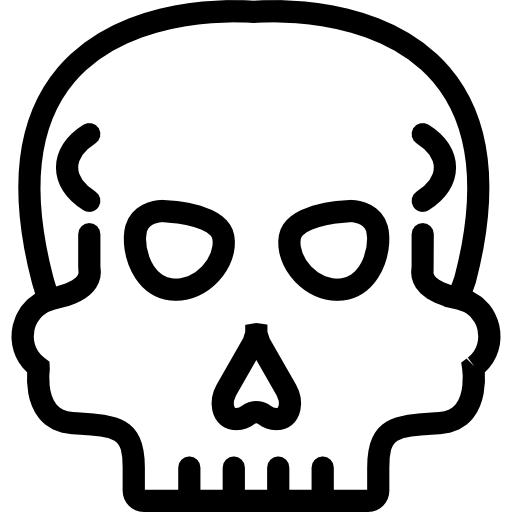 cráneo Basic Miscellany Lineal icono