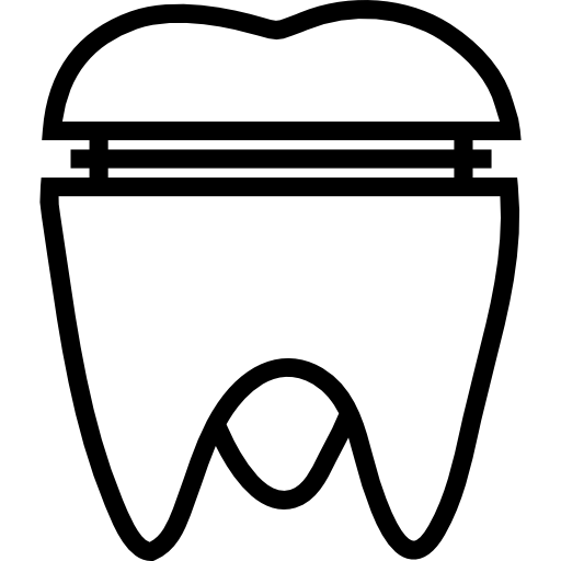 coroa molar Basic Miscellany Lineal Ícone