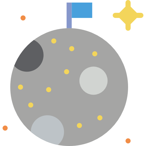Луна Basic Miscellany Flat иконка