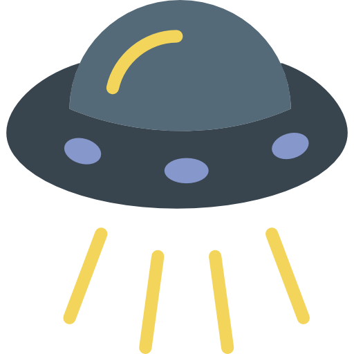 Ufo Basic Miscellany Flat icon