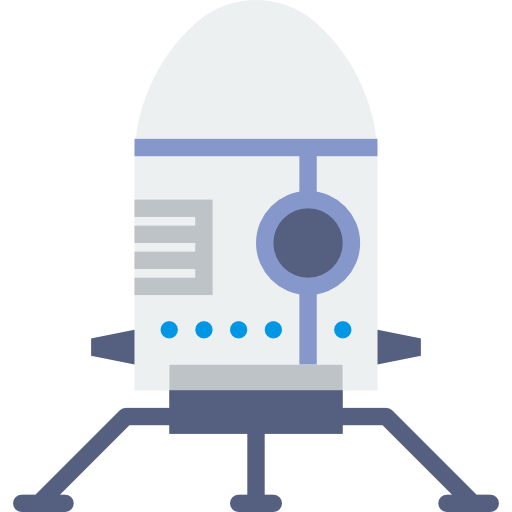 Space ship Basic Miscellany Flat icon