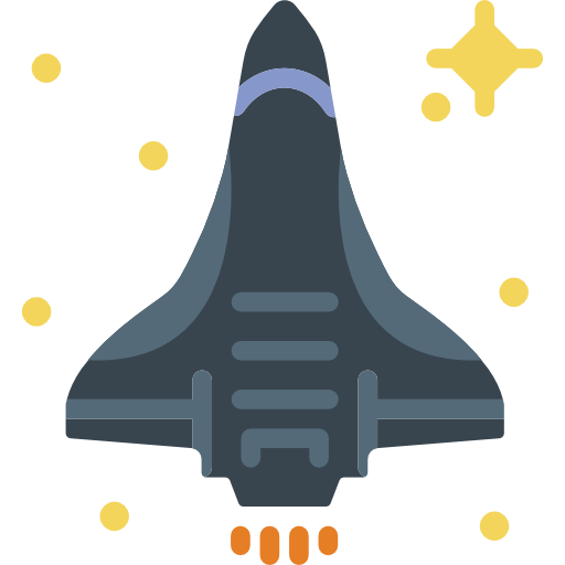 Spaceship Basic Miscellany Flat icon
