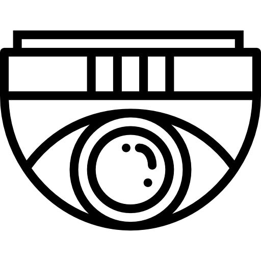 cámara de seguridad Basic Miscellany Lineal icono