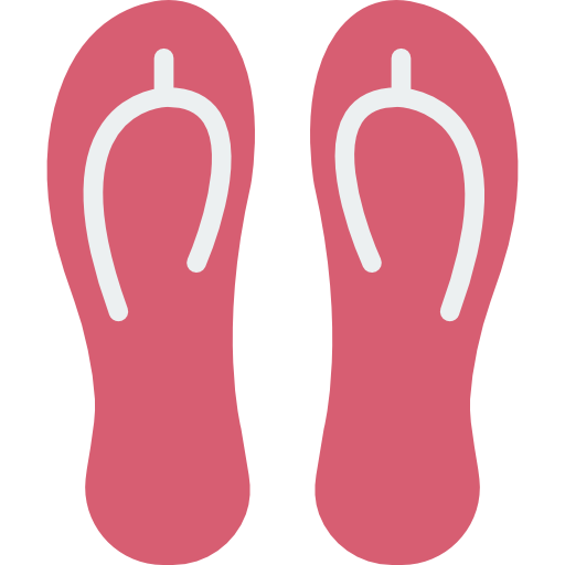 sandálias de dedo Basic Miscellany Flat Ícone