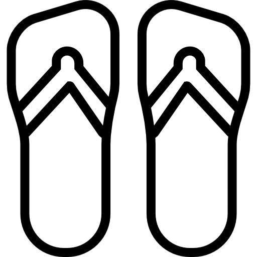 flip flops Basic Miscellany Lineal icon