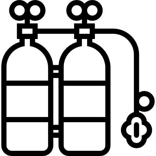 tanque de oxígeno Basic Miscellany Lineal icono
