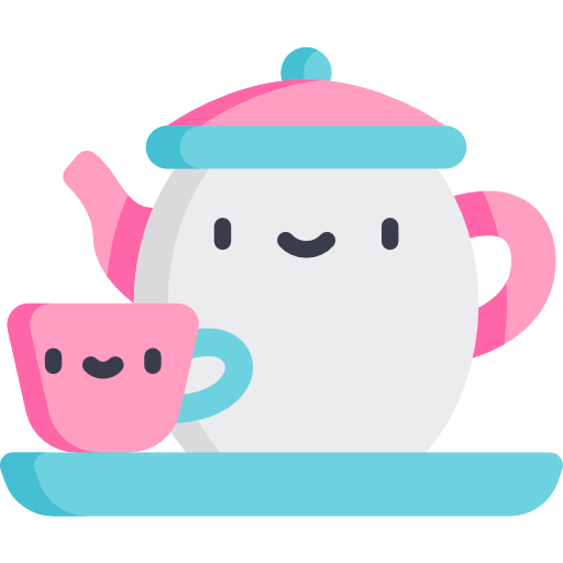 Tea pot Kawaii Flat icon