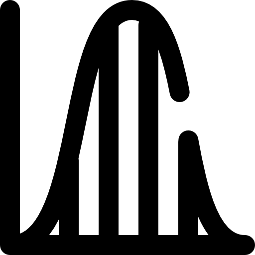 ヒストグラム Super Basic Omission Outline icon