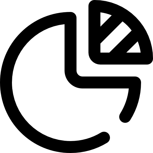 円グラフ Super Basic Omission Outline icon