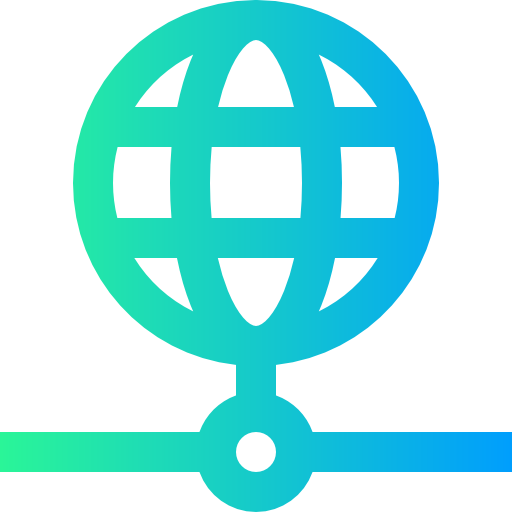 Worldwide Super Basic Straight Gradient icon