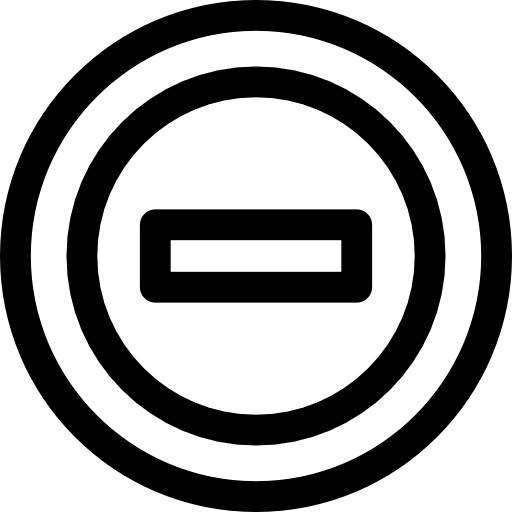 Минус Basic Rounded Lineal иконка