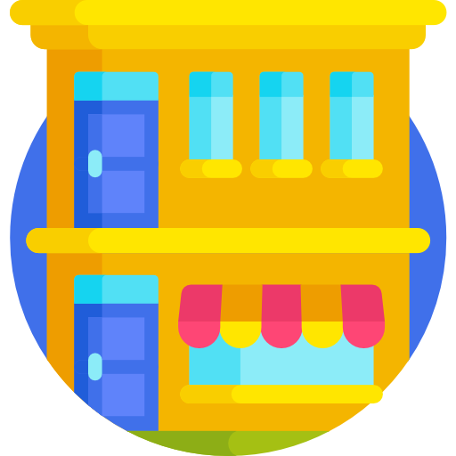 店 Detailed Flat Circular Flat icon