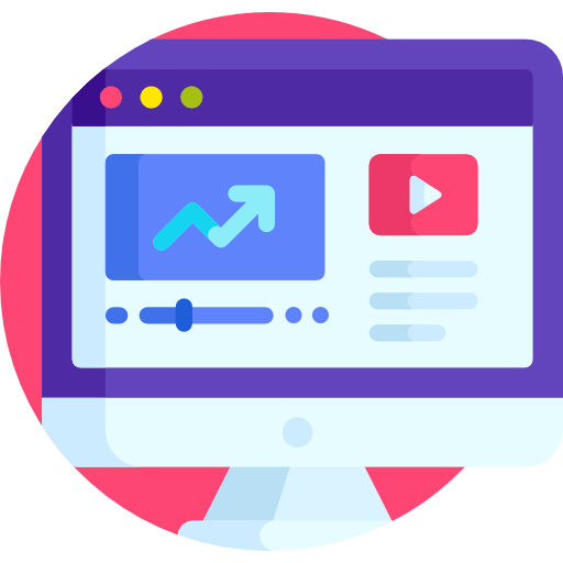Video marketing Detailed Flat Circular Flat icon