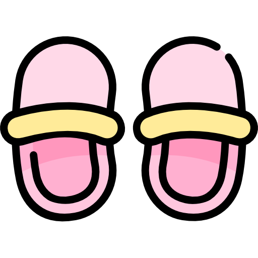 pantofole Kawaii Lineal color icona