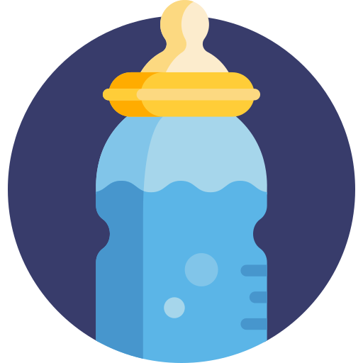 Baby bottle Detailed Flat Circular Flat icon