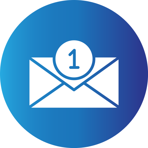 New email Generic gradient fill icon